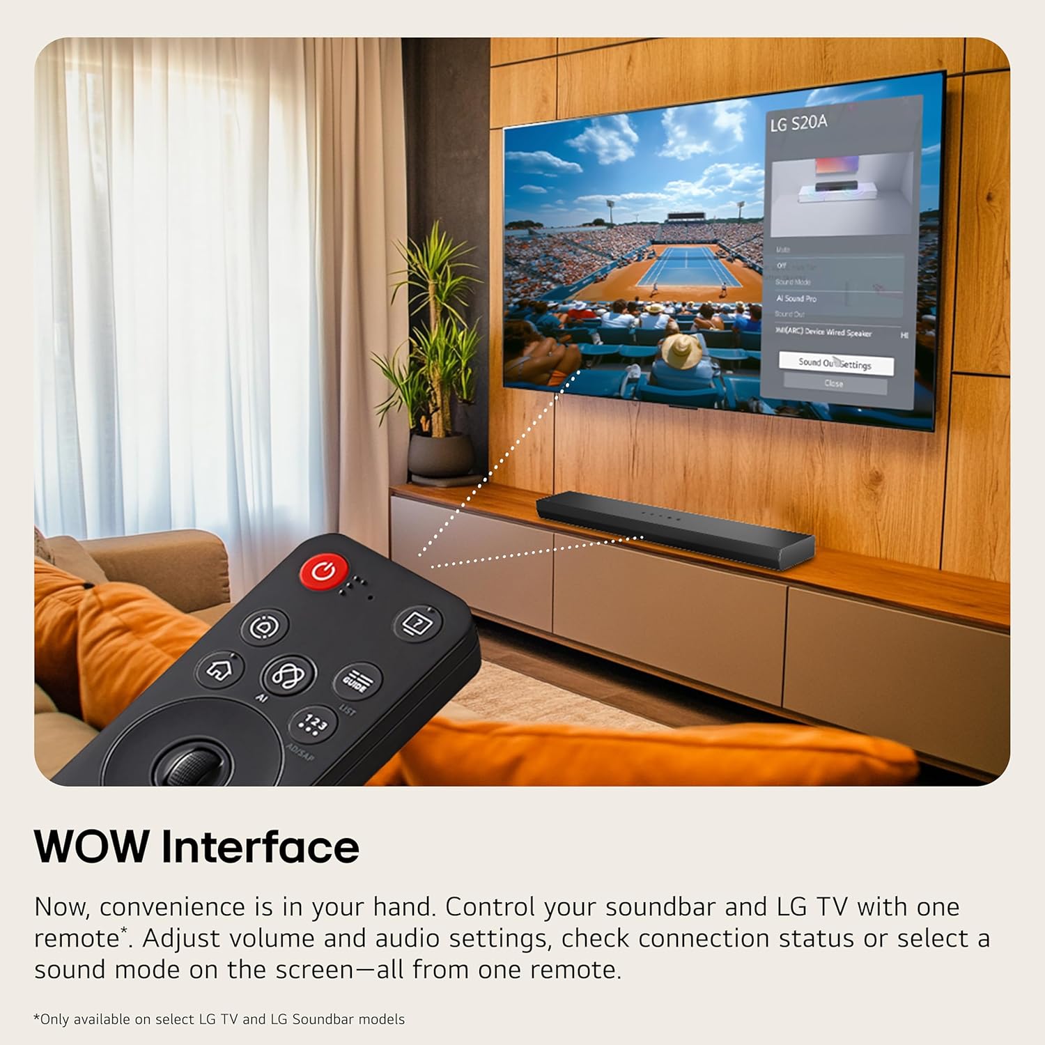 LG S40TR 4.1 ch. Home Theater Soundbar with Rear Surround Speakers and Wireless Subwoofer, Wow Interface, Dolby Audio, AI Sound Pro, 2024 Model, Amazon Exclusive - Image 4