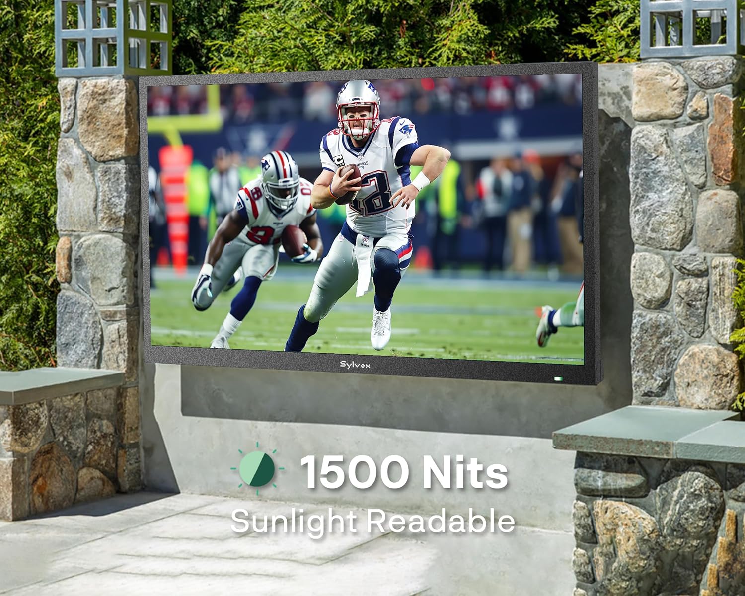 SYLVOX 32 inch Outdoor TV, Full Sun Outdoor Television 1500 Nit High Brightness, 1080P FHD Sunlight Readable Display, IP55 Weatherproof TV, Smart TVs for Outdoor Entertainment (Pool SE/2025) - Image 7