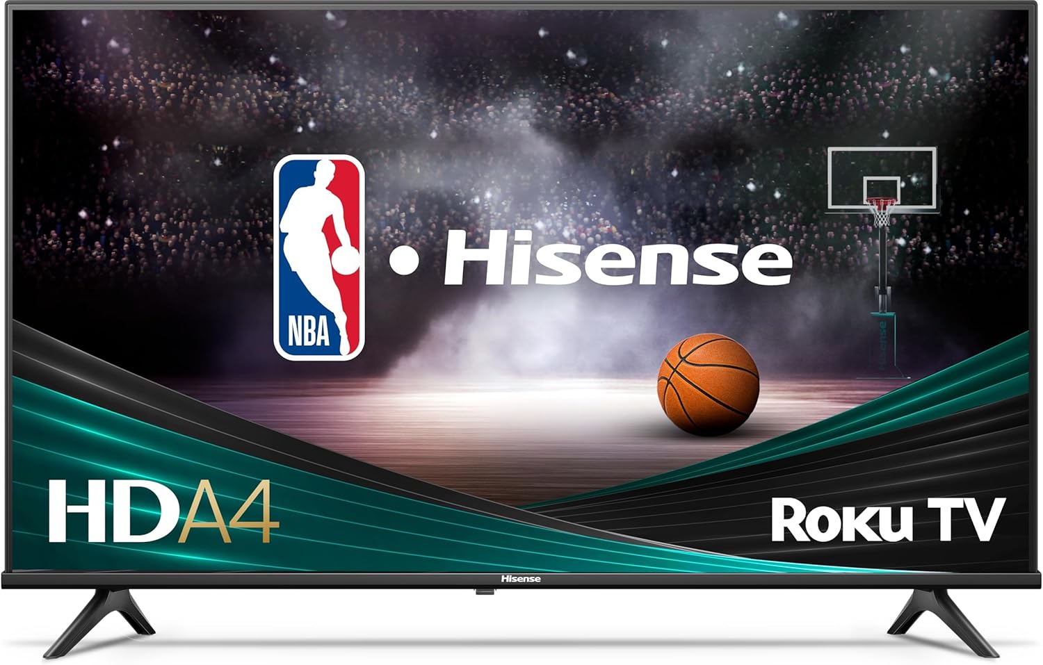 Hisense 32-Inch Class A4 Series HD 720p Smart Roku TV with Alexa Compatibility (32A4HNR) - Dolby Audio, Slim Bezel Design, Google Assistant