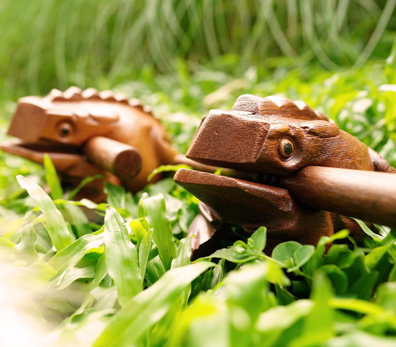 BSIRI 4" Frog Guiro Rasp - Small Instrument Musical Wooden Percussion Wood Block Instrument of Frog Noise Maker and Cool Music Gifts Ideas Funny Weird Instruments for Adults Made from Nature Wood - Image 7