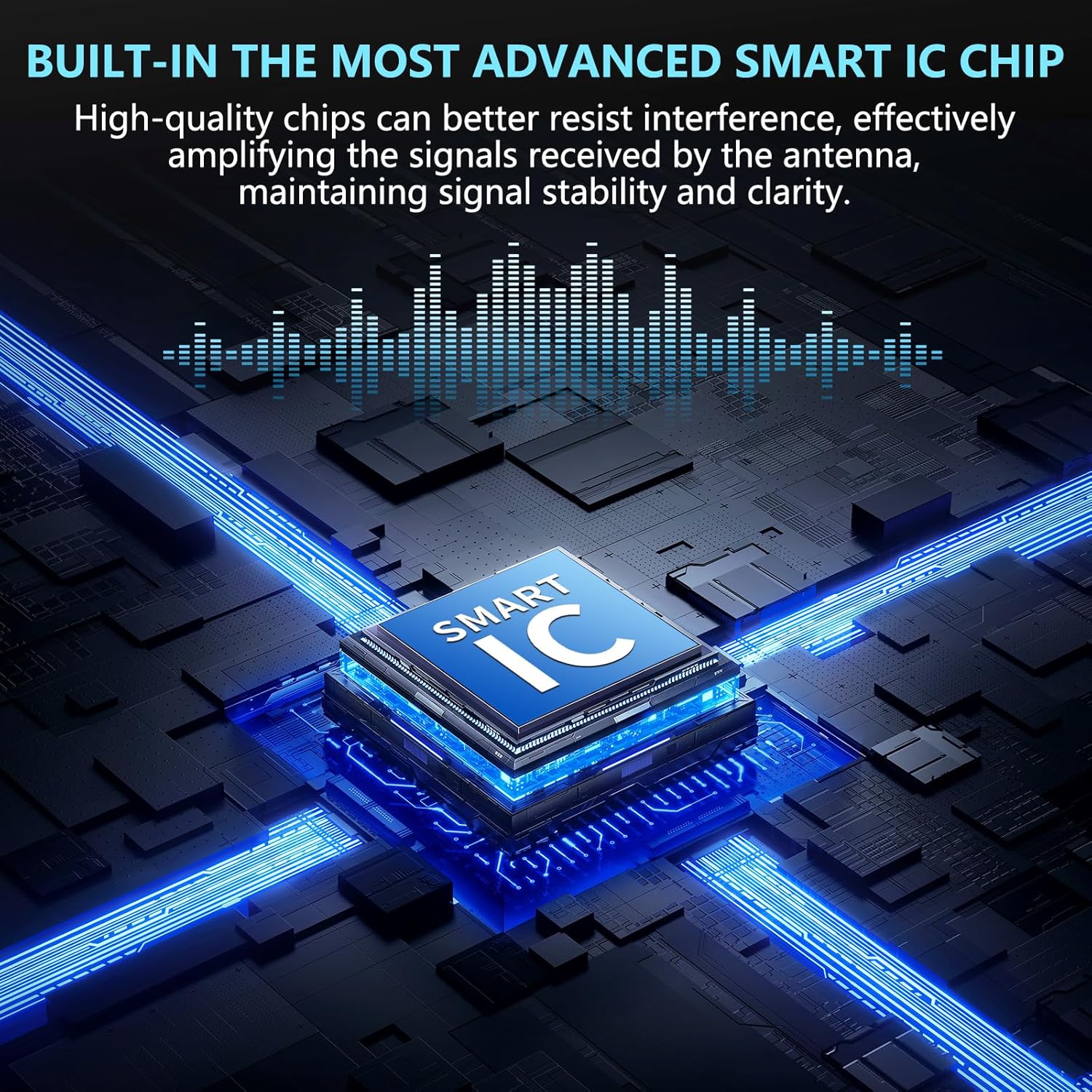 2025 TV Antenna,1200+ Miles Long Range TV Antenna, HD Digital TV Antenna Indoor with Signal Booster, Antenna for Smart TV and All Older TV's-Supports 4K 1080p -33ft Long Cables - Image 4