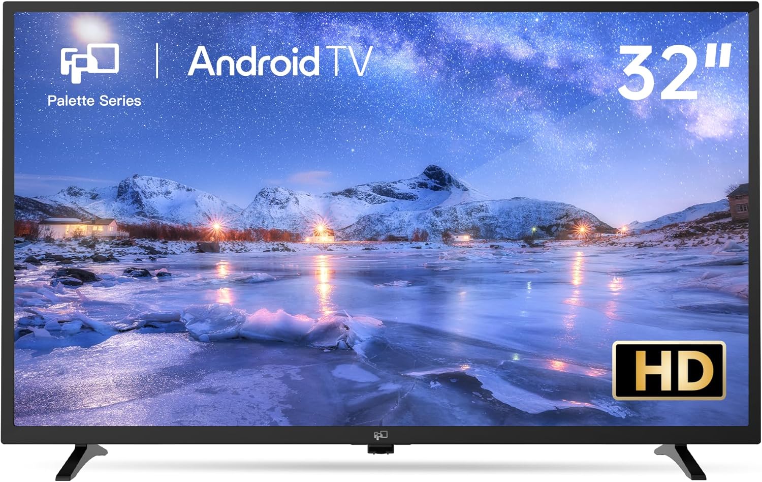 FPD 32 Inch Smart TV 720p HD Flat Screen Television (P-Series) with Google Play, Small LED Tvs for Living Room, Google Cast Built-in, Thin Streaming Live Android TV with WiFi, Bluetooth (2025 Model)