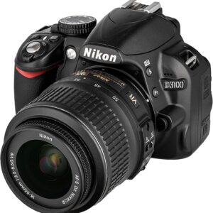 Nikon D3100 14.2MP DSLR Camera with AF-S DX 18-55mm f/3.5-5.6 VR Zoom Lens – (Black) (Discontinued) (Renewed)