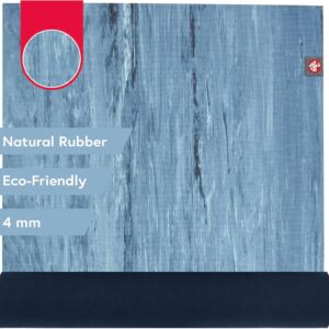 MANDUKA eKOLite Yoga Mat – 4mm Natural Rubber | Eco-Friendly | Soft Textured Surface | Natural Next-to-Skin Feel