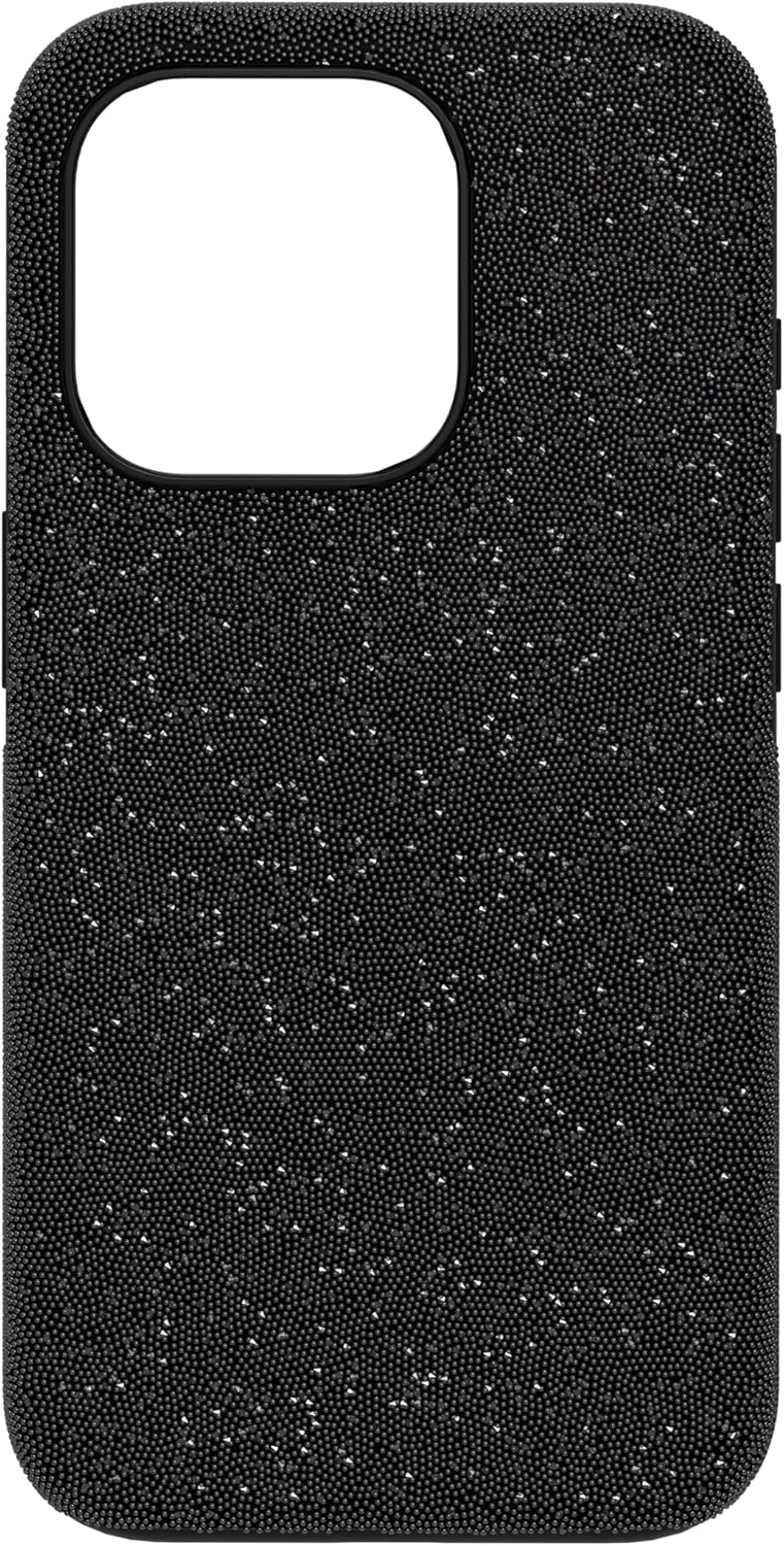 Swarovski High Smartphone Case for iPhone 15 Pro, Black Crystals, Part of The High Collection