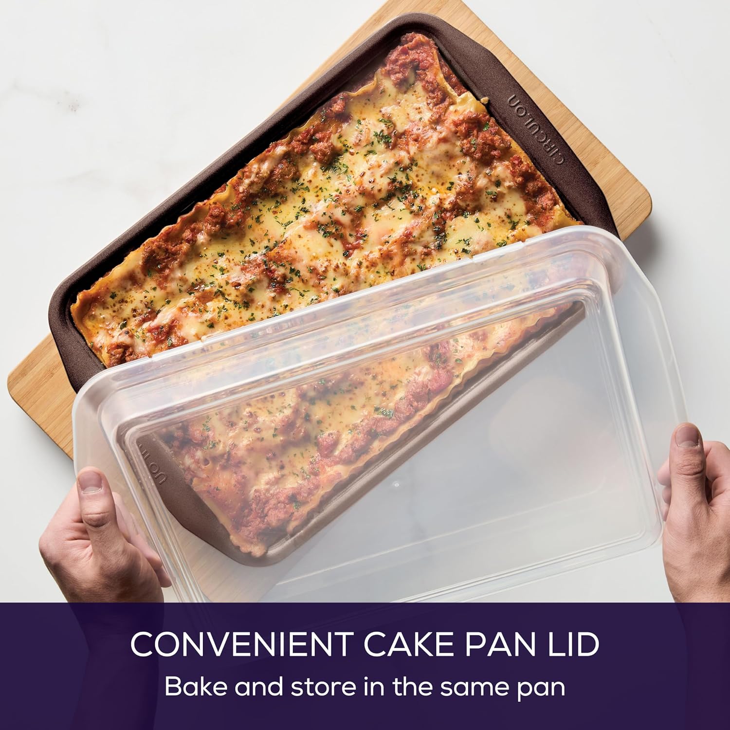 Circulon Nonstick Bakeware Set with Nonstick Bread Pan, Baking Pans, Baking Sheets, Cookie Sheets, Cake Pan and Muffin Pan / Cupcake Pan - 10 Piece, Chocolate Brown - Image 6