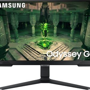 SAMSUNG 25″ Odyssey G4 Series FHD Gaming Monitor, IPS, 240Hz, 1ms, G-Sync Compatible, AMD FreeSync Premium, HDR10, Ultrawide Game View, DisplayPort, HDMI, Fully Adjustable Stand, LS25BG402ENXGO