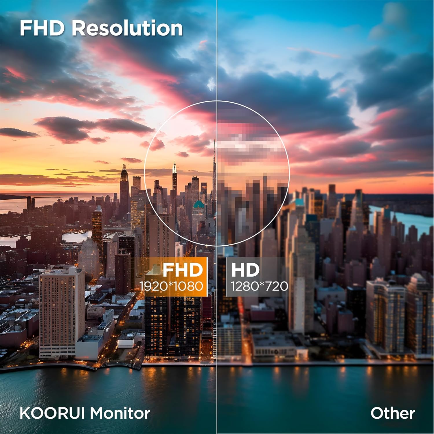 KOORUI 24 inch Curved Monitor, Full HD 1080P Curved Computer Monitor, 100Hz 1500R PC Screen, TÜV Rheinland Certified, HDMI VGA, Tilt Adjustment, LCD Display, Eye Care, Black 24N5CA - Image 2