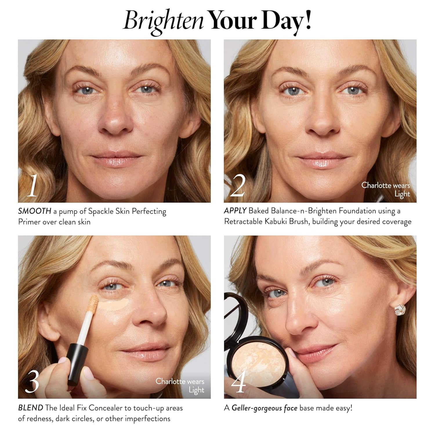 LAURA GELLER NEW YORK Award-Winning Baked Balance-n-Brighten Color Correcting Powder Foundation - Light - Buildable Light to Medium Coverage - Demi-Matte Natural Finish - Image 5