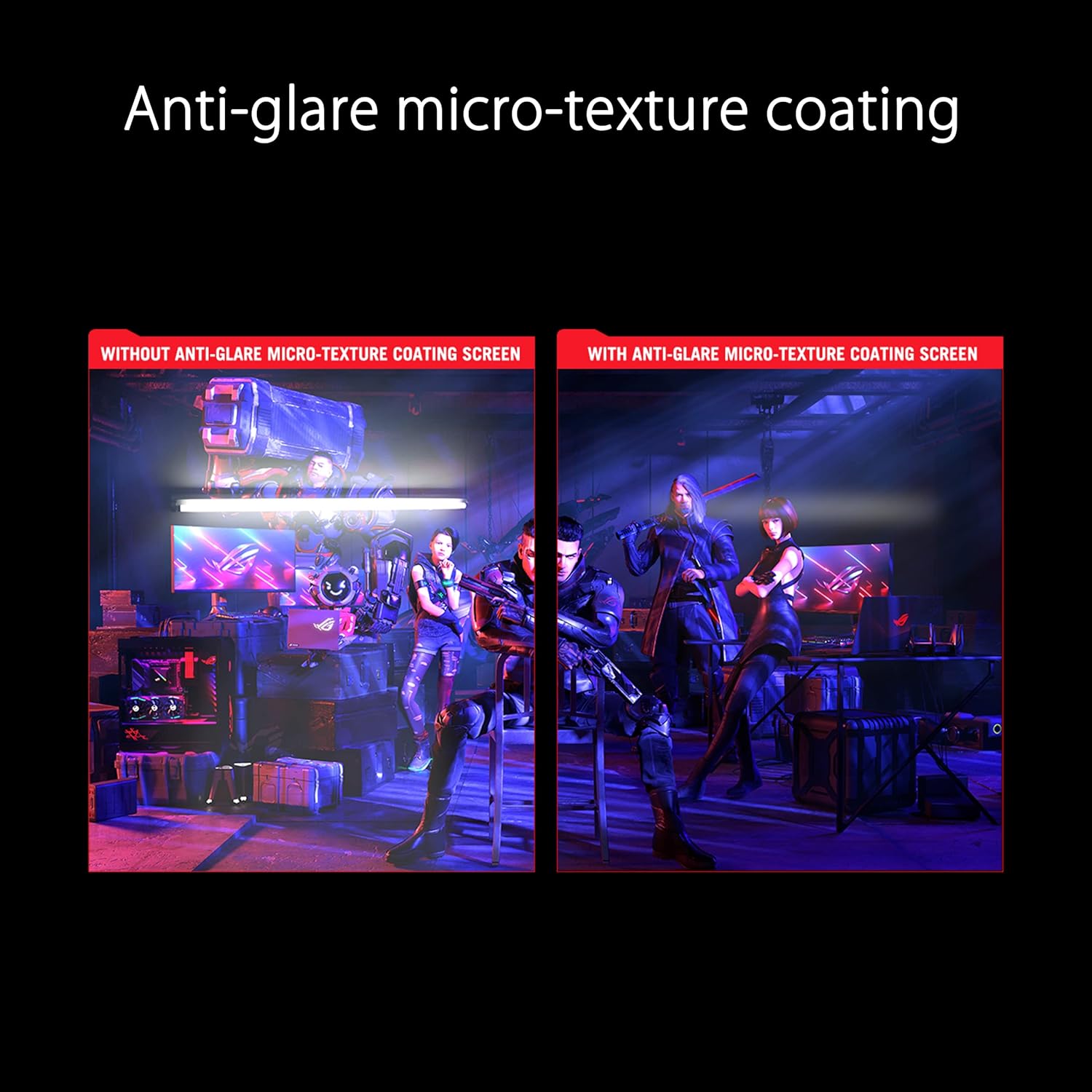 ASUS ROG Swift 27”1440P OLED DSC Gaming Monitor (PG27AQDM) - QHD (2560x1440), 240Hz, 0.03ms, G-SYNC Compatible, Anti-Glare Micro-Texture Coating, 99% DCI-P3, True 10-bit, DisplayPort,Black - Image 6