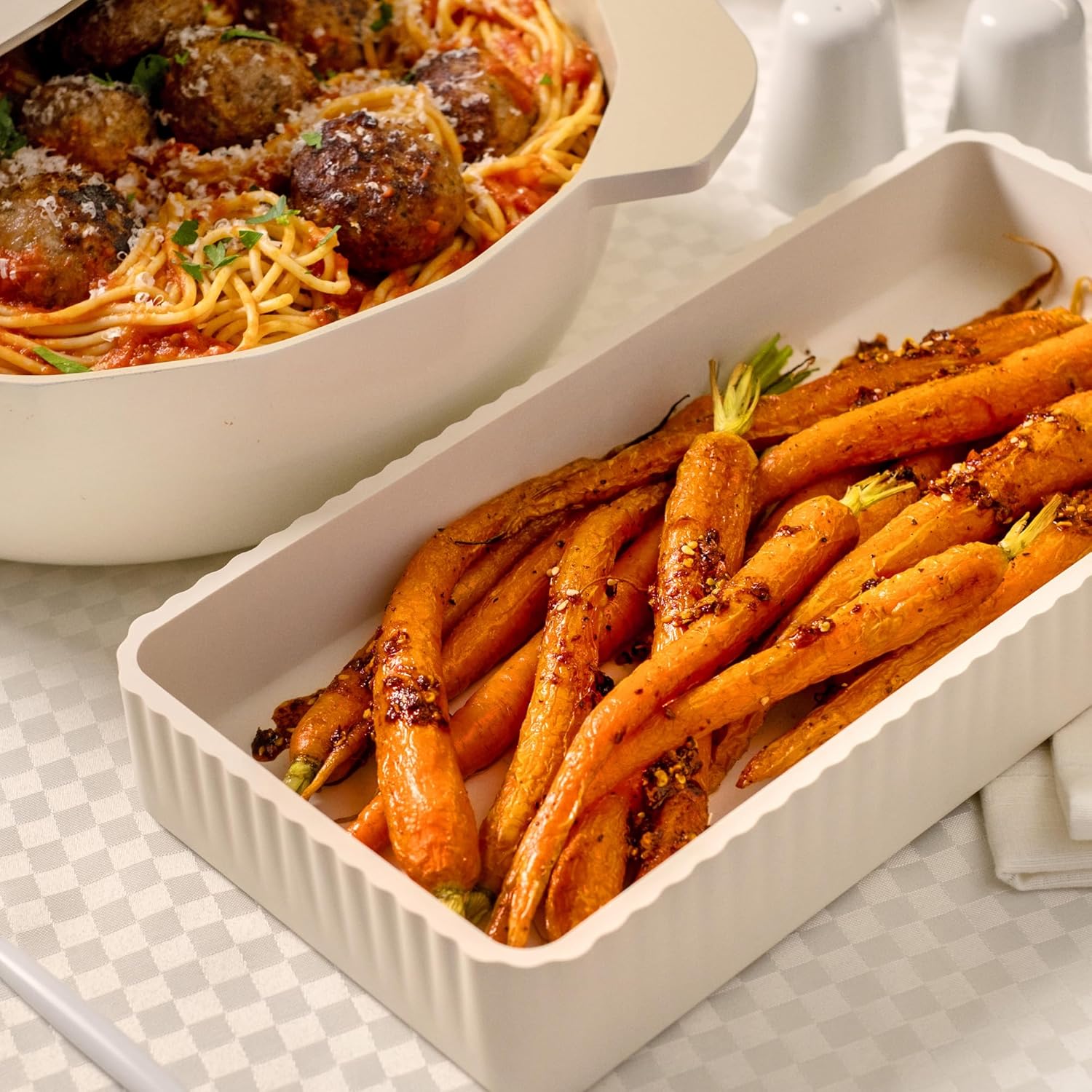 9-Piece Baking Set, Non-Stick Bakeware Set with 2 Large Silicone Trays, 2 Small Silicone Trays with 4 Lids & 1 Baking Sheet Tray, Oven-Safe Upto 450°F - Image 7