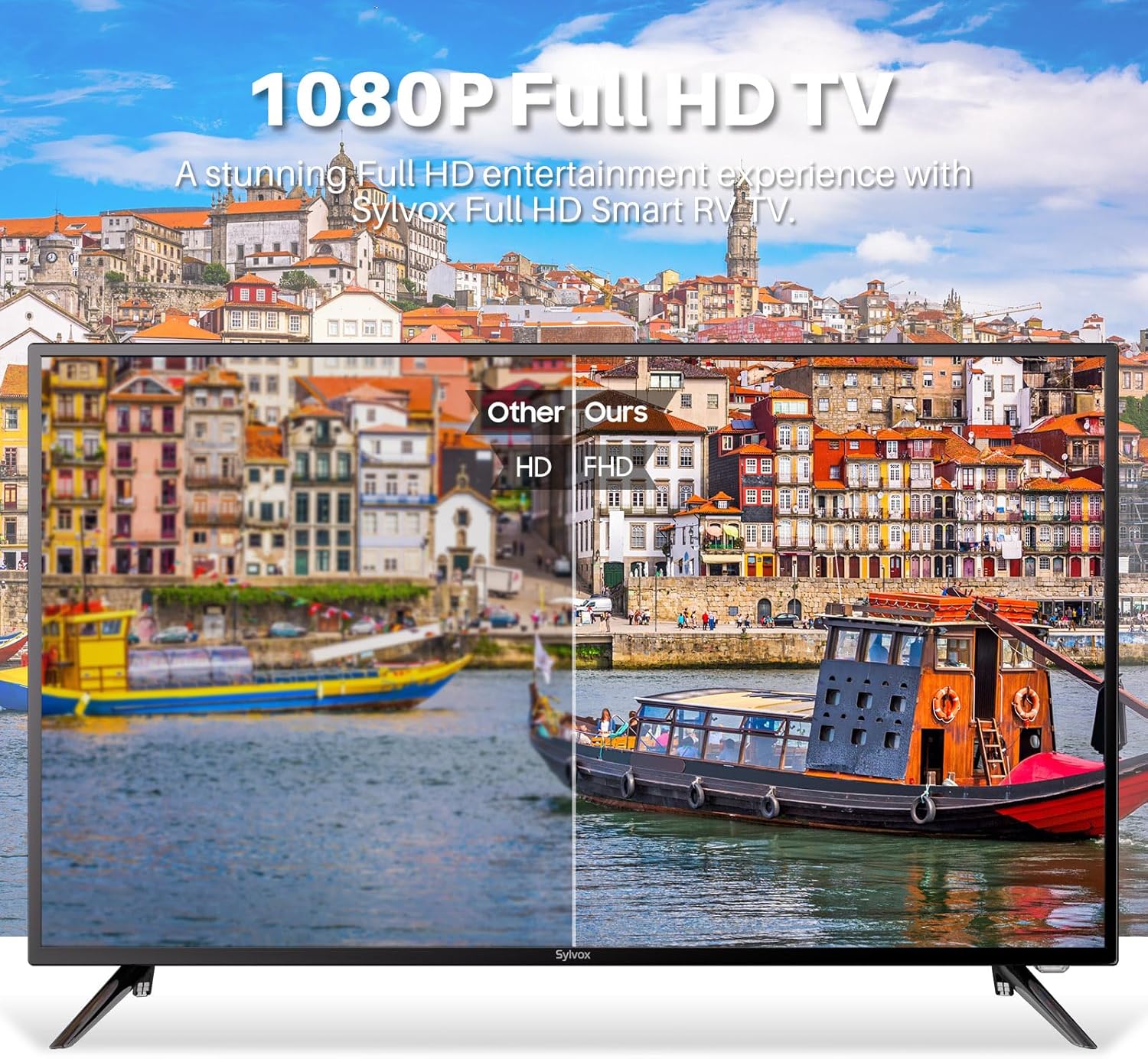 SYLVOX Smart RV TV, 32" 12V TV for RV Camper 1080P DC/AC Powered Television, Support Google, Download APPs, Bluetooth WiFi, Smart TVs for Home Car Campervan Truck - Image 6