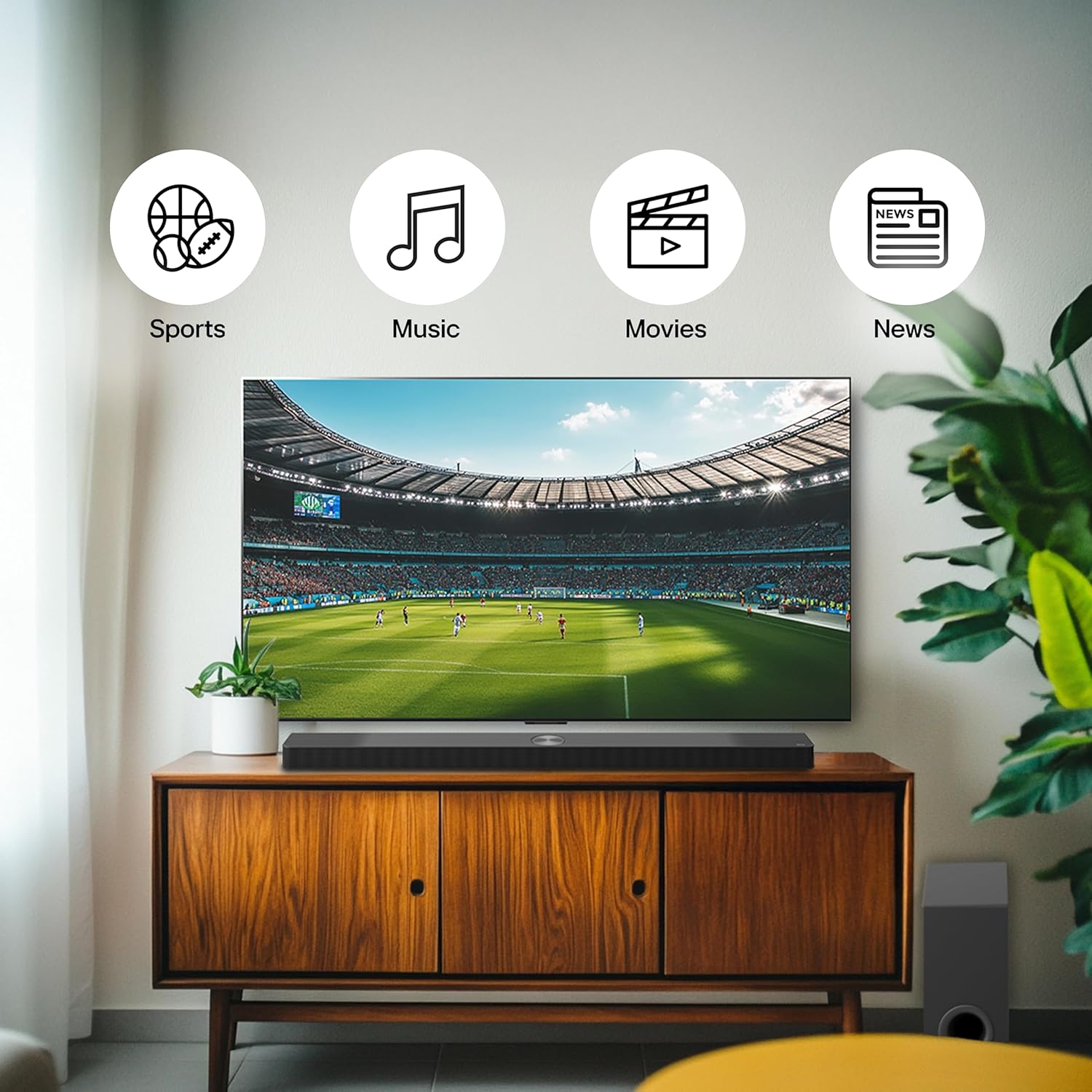 LG S40TR 4.1 ch. Home Theater Soundbar with Rear Surround Speakers and Wireless Subwoofer, Wow Interface, Dolby Audio, AI Sound Pro, 2024 Model, Amazon Exclusive - Image 5