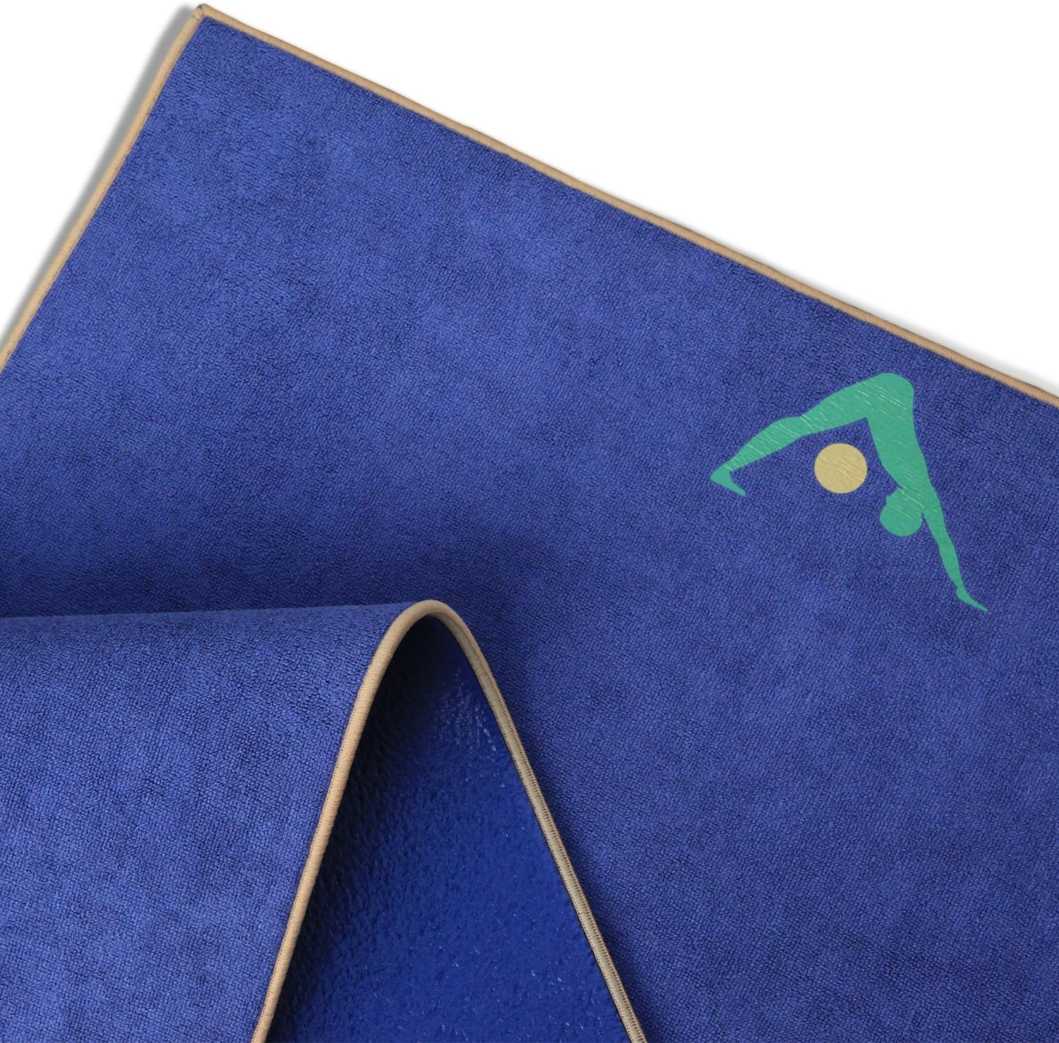 AURORAE Synergy 2in1 Hot Yoga Mat with integrated Non Slip Microfiber Towel. No Slipping No Bunching/Odor Patent Protected, Machine Washable - Image 4