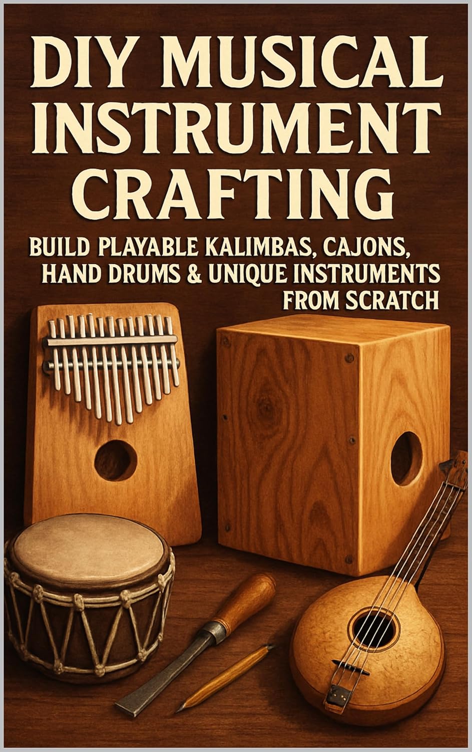DIY Musical Instrument Crafting: Build Playable Kalimbas, Cajóns, Hand Drums & Unique Instruments from Scratch