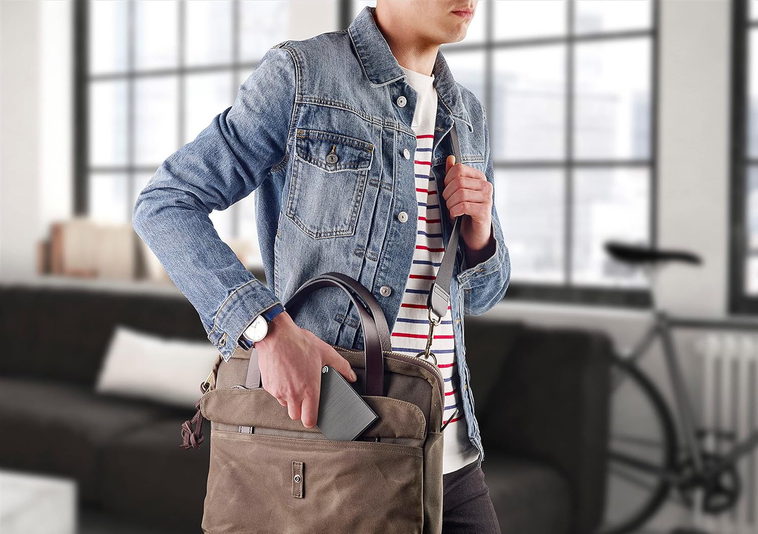 Seagate One Touch, 5TB, Password Activated Hardware encryption, Portable External Hard Drive, Portable External Hard Drive, PC, Notebook & Mac, USB 3.0, Space Gray (STKZ5000404) - Image 2