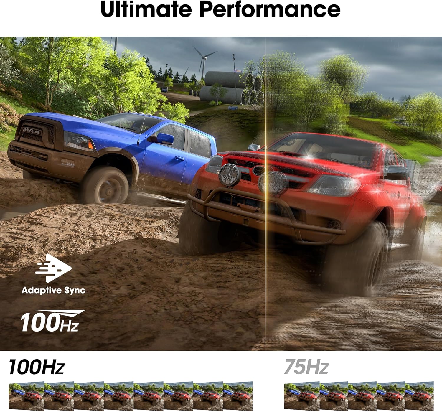 KOORUI 24 inch Curved Monitor, Full HD 1080P Curved Computer Monitor, 100Hz 1500R PC Screen, TÜV Rheinland Certified, HDMI VGA, Tilt Adjustment, LCD Display, Eye Care, Black 24N5CA - Image 6