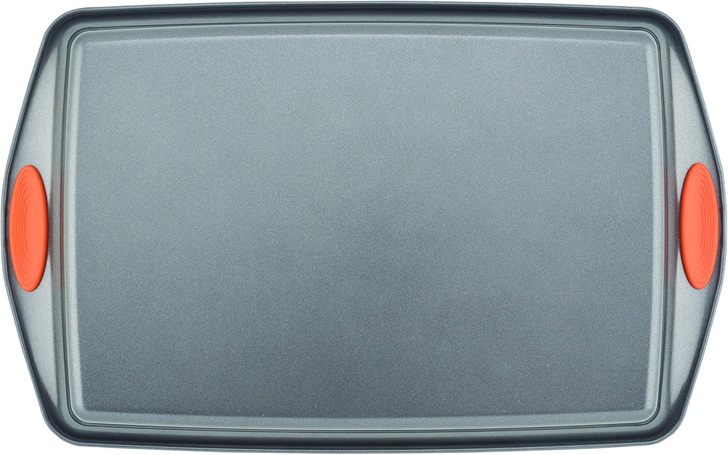 Rachael Ray 55673 Nonstick Bakeware Set with Grips includes Nonstick Bread Pan, Baking Pans and Cake Pans - 5 Piece, Gray with Orange Grips - Image 3