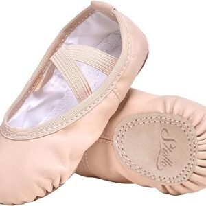 Stelle Ballet Shoes for Girls Toddler Ballet Slippers Soft Leather Boys Dance Shoes