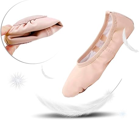 Stelle Ballet Shoes for Girls Toddler Ballet Slippers Soft Leather Boys Dance Shoes - Image 4
