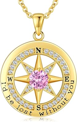 S925 Necklace Gift for Wife |Compass Jewelry - Image 3
