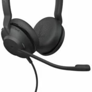 Jabra Evolve2 30 SE (2025 Version) Wired Dual-Ear Headphones with Microphone for Work – Computer Headset – USB-A and USB-C Cable – Microsoft Teams Certified – Works with All Meeting Platforms – Black