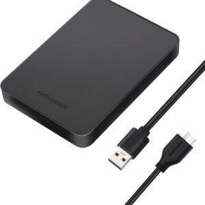 Avolusion Z2-S 1TB USB 3.0 Ultra Slim External Hard Drive/Pocket Drive (for Windows, MacOS, Xbox, PlayStation) (Renewed)