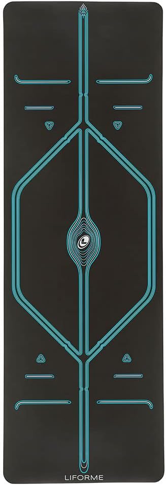 Liforme XL Yoga Mat – Free Yoga Bag Included - Patented Alignment System, Warrior-like Grip, Non-slip, Eco-friendly, sweat-resistant, long, wide, 4.2mm thick mat for comfort - Image 3