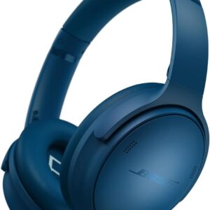 Bose QuietComfort Bluetooth Headphones, Wireless Headphones with Active Over Ear Noise Cancelling and Mic, Deep Bass, Up to 24 Hours of Playtime, Twilight Blue – Limited Edition Color