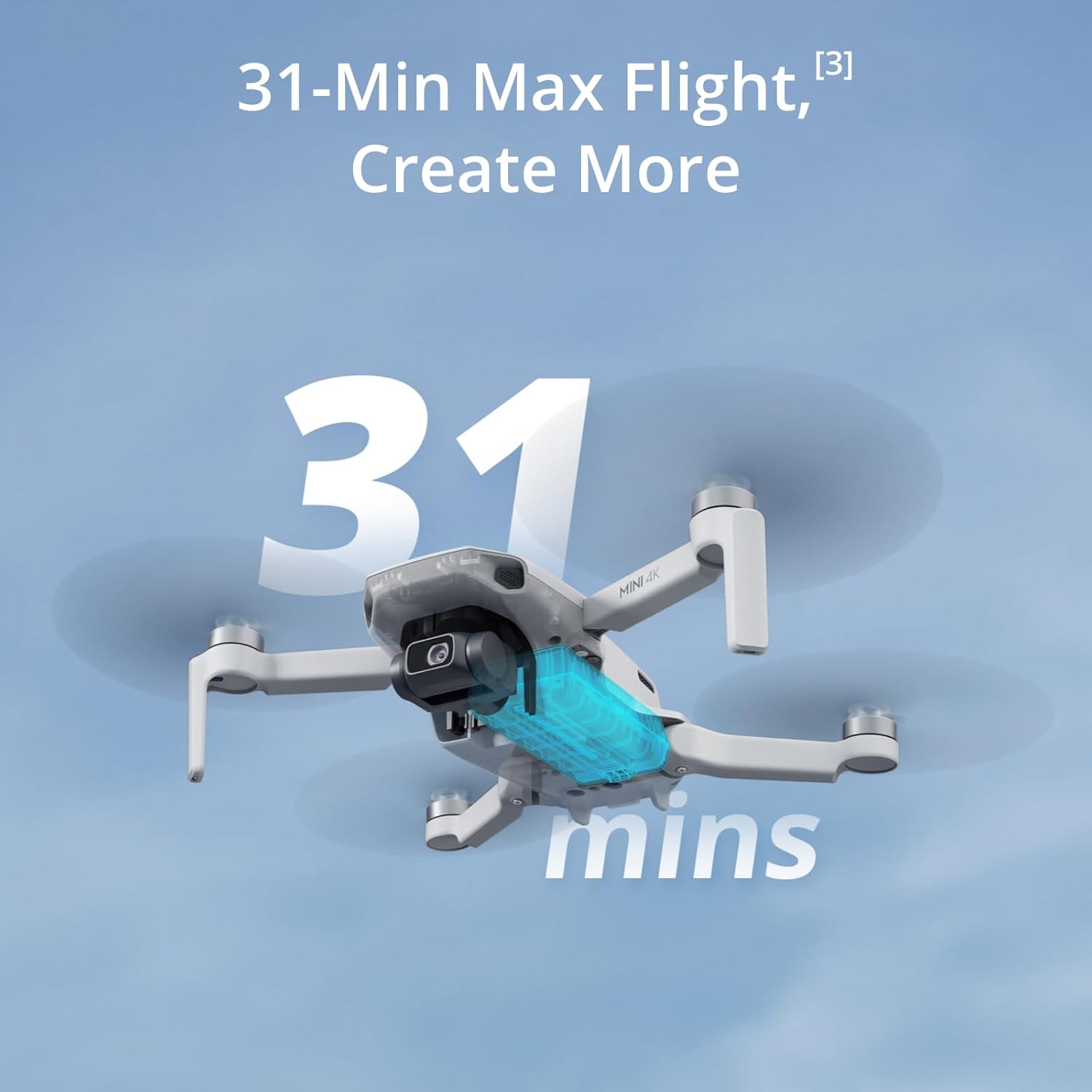 DJI Mini 4K, Drone with 4K UHD Camera for Adults, Under 249 g, 3-Axis Gimbal Stabilization, 10km Video Transmission, Auto Return, Wind Resistance, 1 Battery for 31-Min Max Flight Time, Intelligent Flight - Image 5