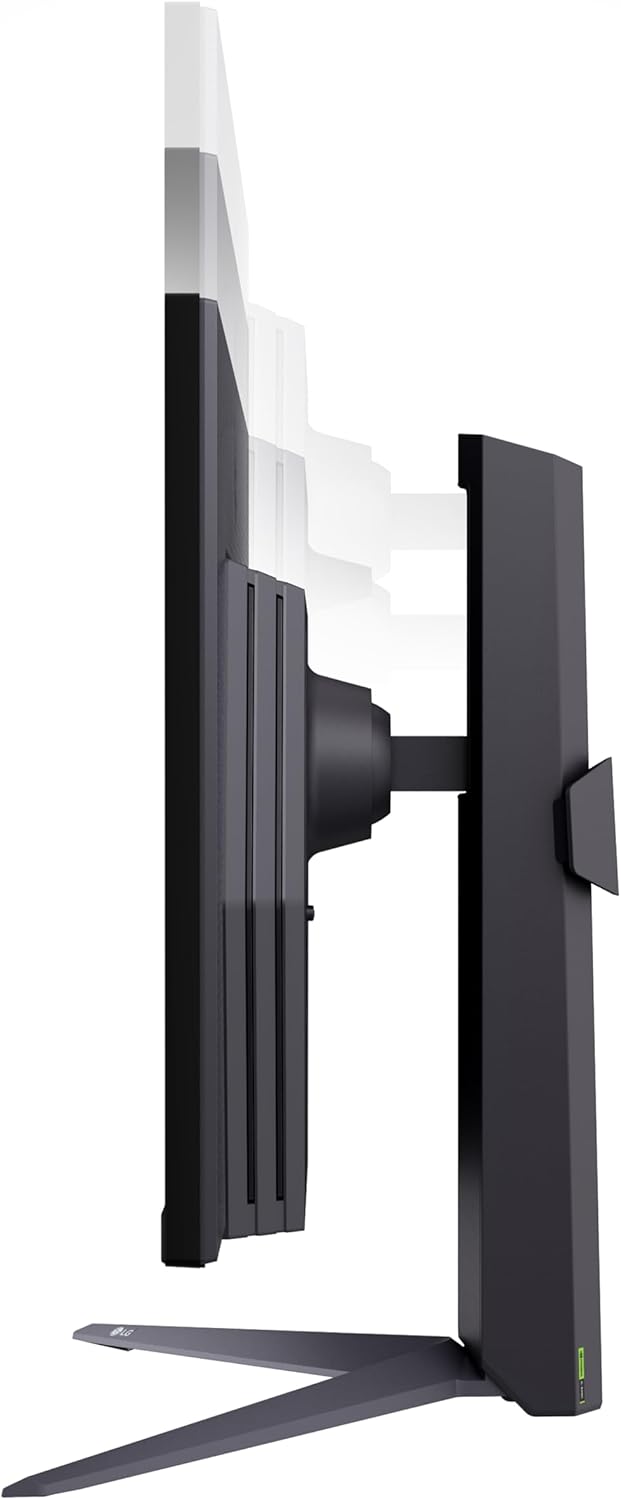 LG 27GS75Q-B 27-inch Ultragear QHD (2560x1440) Gaming Monitor, 180Hz (O/C 200Hz), 1ms, IPS, NVIDIA G-SYNC Compatible, AMD FreeSync, HDR10, Tilt/Height/Pivot Stand, HDMI, DisplayPort, Black - Image 3