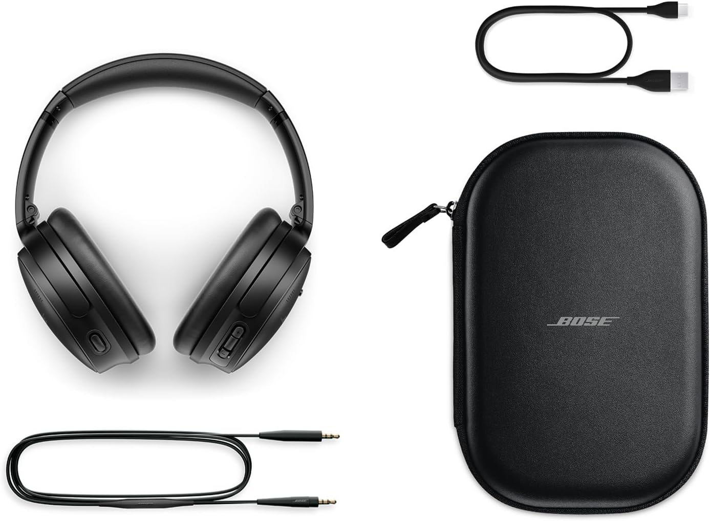 Bose QuietComfort Bluetooth Headphones, Wireless Headphones with Active Over Ear Noise Cancelling and Mic, Deep Bass, Up to 24 Hours of Playtime, Black - Image 6