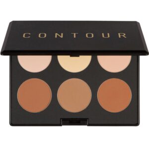 Elizabeth Mott Bronzer Contour Palette with Highlighting Powder – 6 Blendable Shades for Natural Glow – Long-Lasting, Lightweight, Cruelty-Free & Paraben-Free Makeup Contouring Kit for All Skin Tones