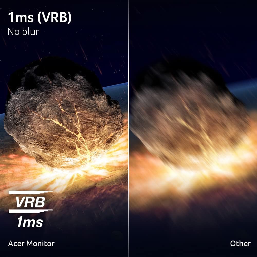 acer Nitro 34 Inch 1000R 21:9 Curved Zero-Frame QHD 3440 x 1440 Gaming Monitor | AMD FreeSync Premium | Up to 120Hz Refresh | 1ms VRB | Two Display Port 1.2 & Two HDMI 2.0 Ports | EDA343CUR J0bmiippx - Image 5