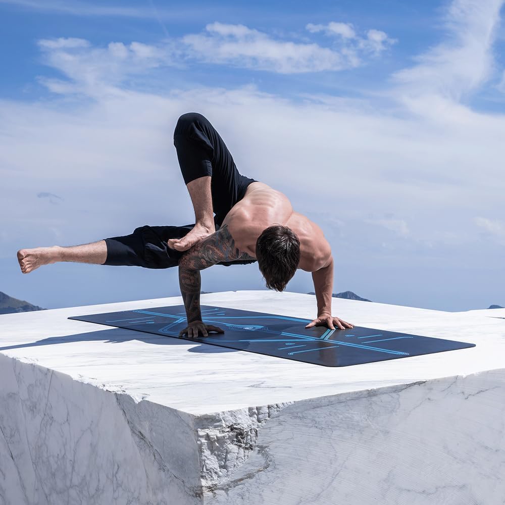 Liforme XL Yoga Mat – Free Yoga Bag Included - Patented Alignment System, Warrior-like Grip, Non-slip, Eco-friendly, sweat-resistant, long, wide, 4.2mm thick mat for comfort - Image 6