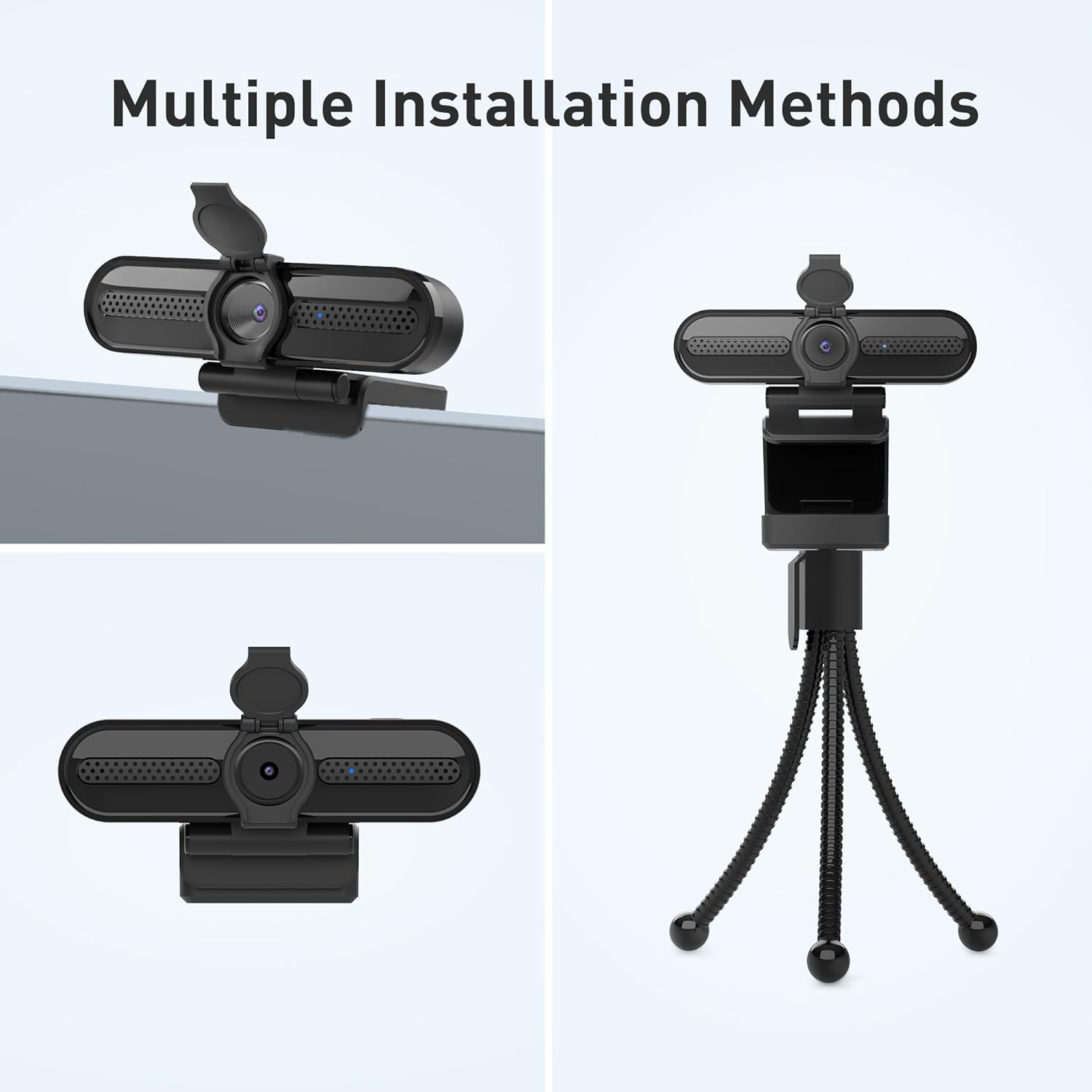 saylas 2K Webcam with Microphone, FHD Streaming Camera with 2K/30fps, 1080P/60fps, Privacy Cover, Plug & Play USB Web Cam, Autofocus, Webcam for PC, Computer Web Camera for Laptop, Desktop, Mac, Zoom - Image 9