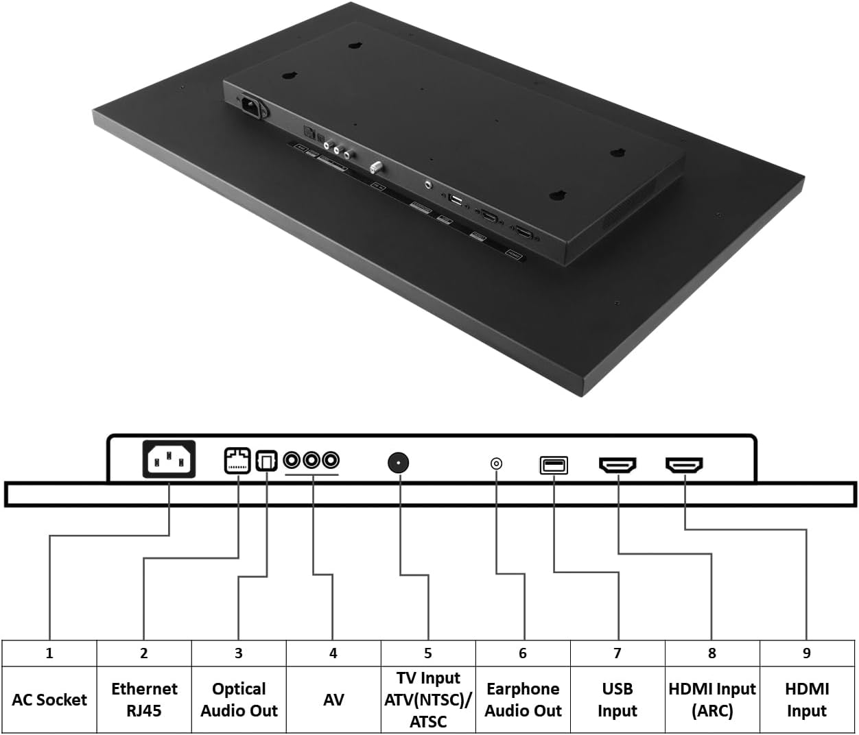 Soulaca 32 inches 4K Touchscreen Android Bathroom Mirror LED Smart TV IP65 Waterproof UHD WiFi Bluetooth Frameless ATSC SPA Hotel 2025 Model - Image 6