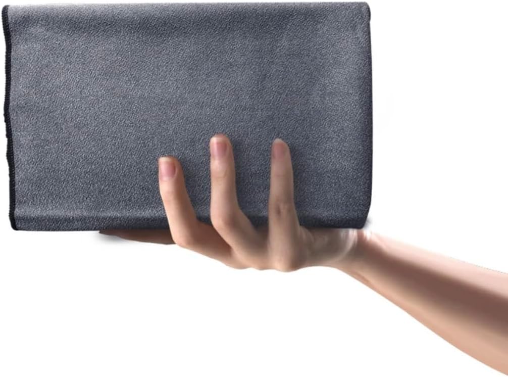 Non Slip Yoga Towel with Corner Pockets, Mat-Sized 24"x72", 100% Microfiber Sweat Absorbent, Perfect for Hot Yoga, Bikram, Pilates and More (Grey) - Image 5