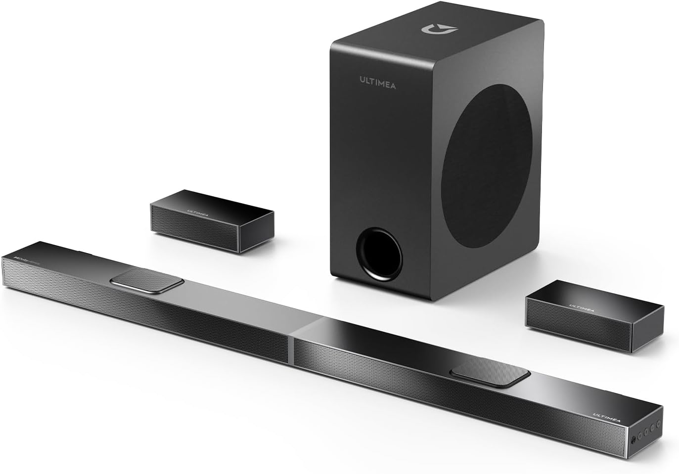 ULTIMEA 5.1.2 Dolby Atmos Soundbar with 8" Wireless Subwoofer, Upward-Firing Drivers, Home Theater Surround Sound System for TV, 4K HDR, Nova S80 (2025 Upgraded Speakers)