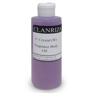 V’ Crystal Natural Fragrance Body Oil – Pure & Natural Long-Lasting Perfume Oil for Women – Scented Body Oil for Skin – All-Day Fragrance & Body Care – Ideal Gift 1 Fl Oz