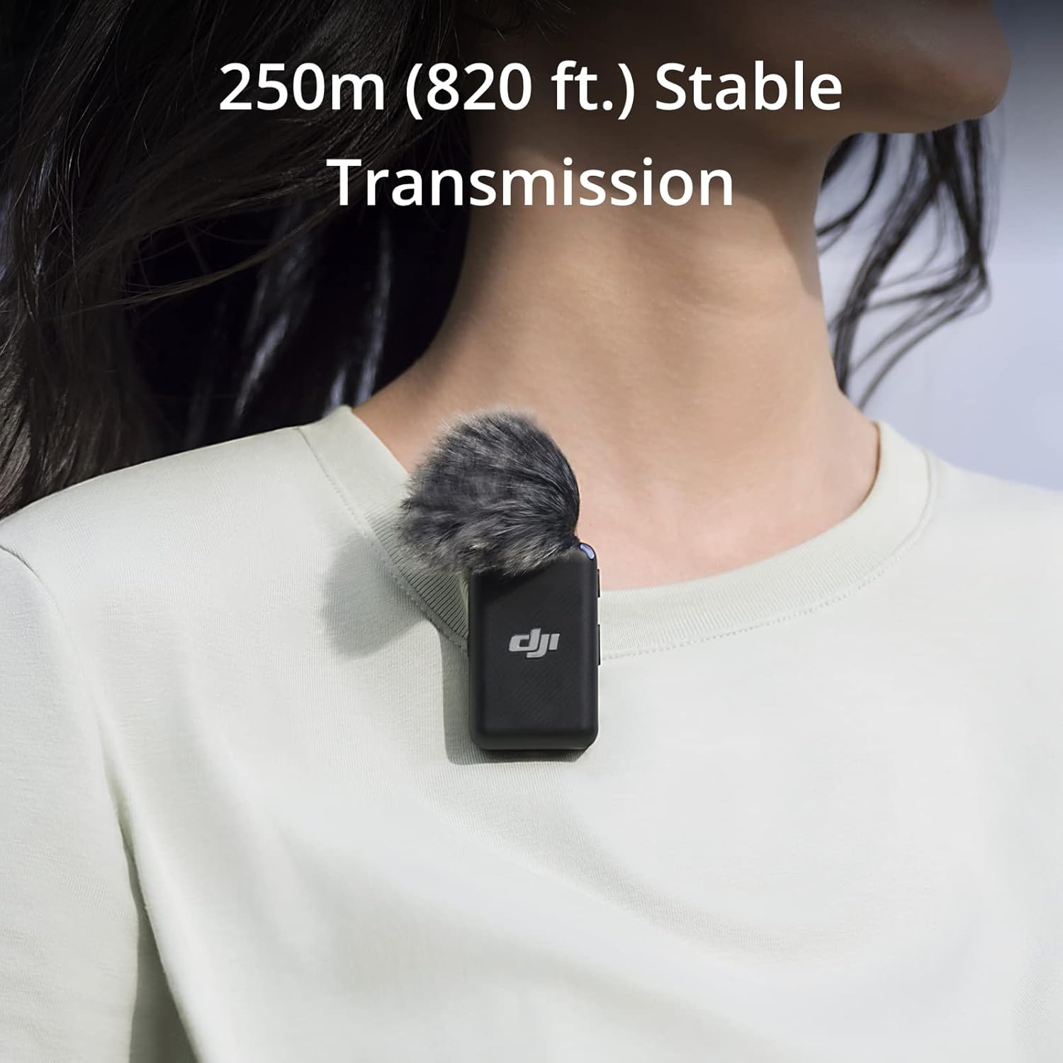 DJI Mic (2 TX + 1 RX + Charging Case), Wireless Lavalier Microphone, 250m (820 ft.) Range, 15-Hour Battery, Noise Cancellation Wireless Microphone for PC, iPhone, Record Interview, YouTube, Black - Image 3