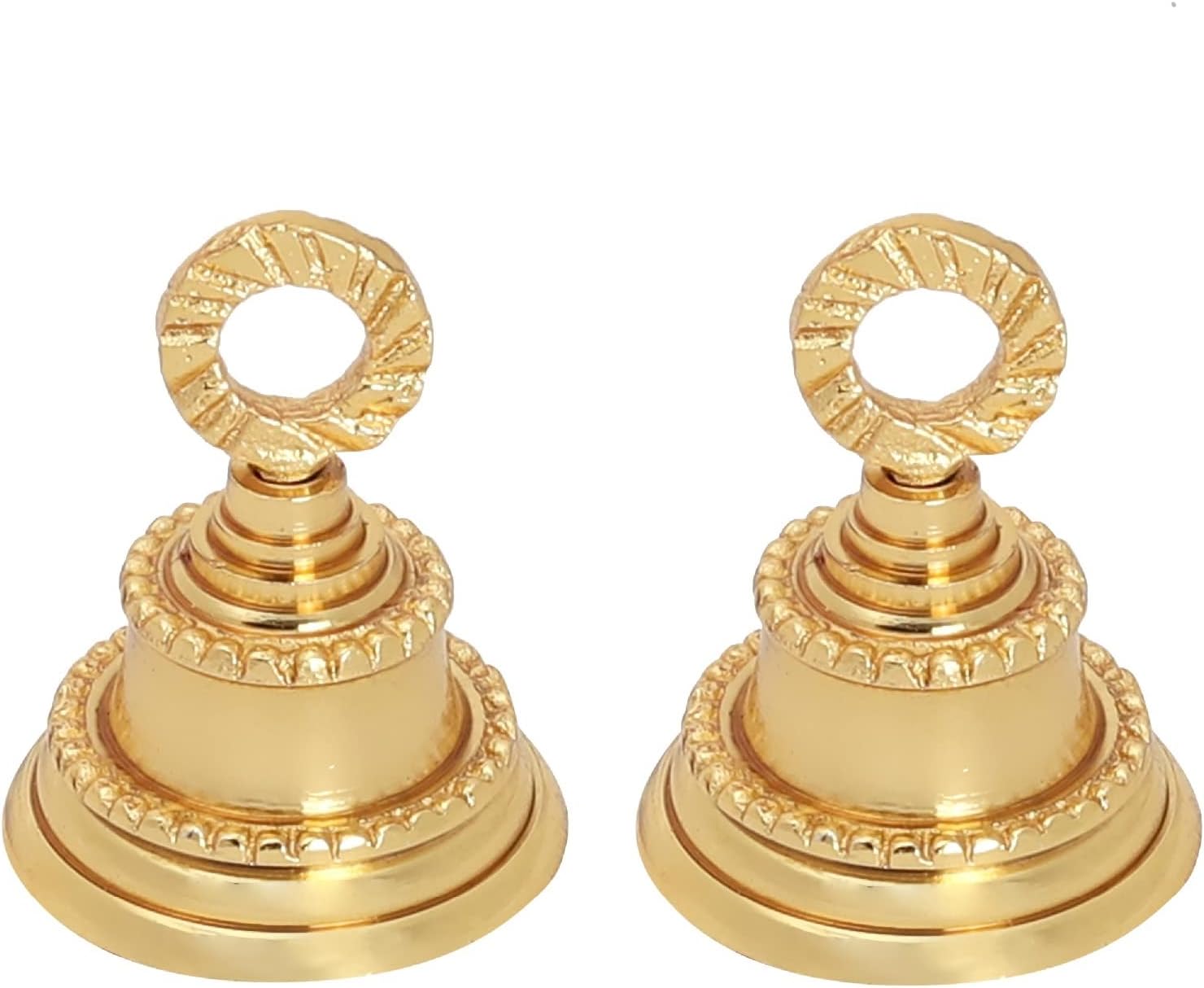 Brass Plain 2'' Bells for Christmas Decoration, Jingle Bell Sleigh Bell Crafts, Home Decor, Elephant Decor, Musical Instrument Accessory