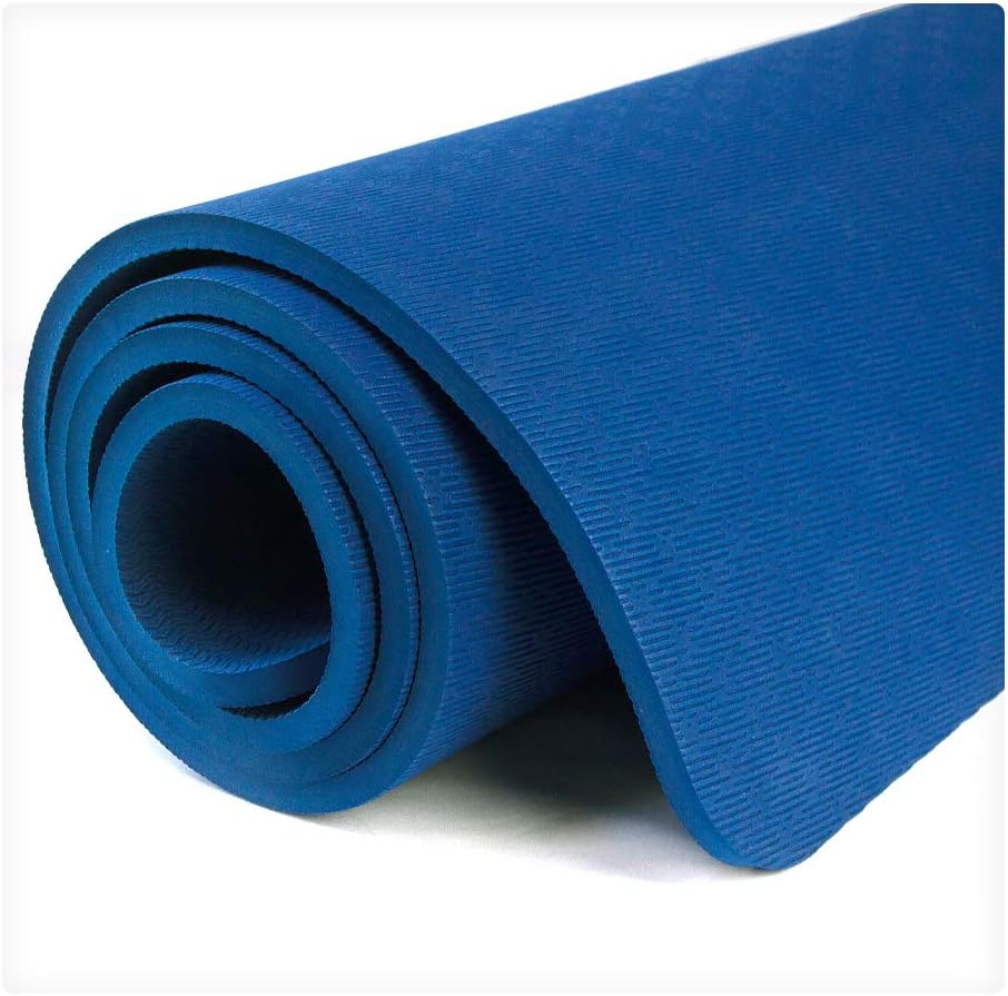 Hatha Yoga Extra Thick TPE Yoga Mat - 72"x 32" Thickness 1/2 Inch -Eco Friendly SGS Certified - With High Density Anti-Tear Exercise Bolster For Home Gym Travel & Floor Outside - Image 4