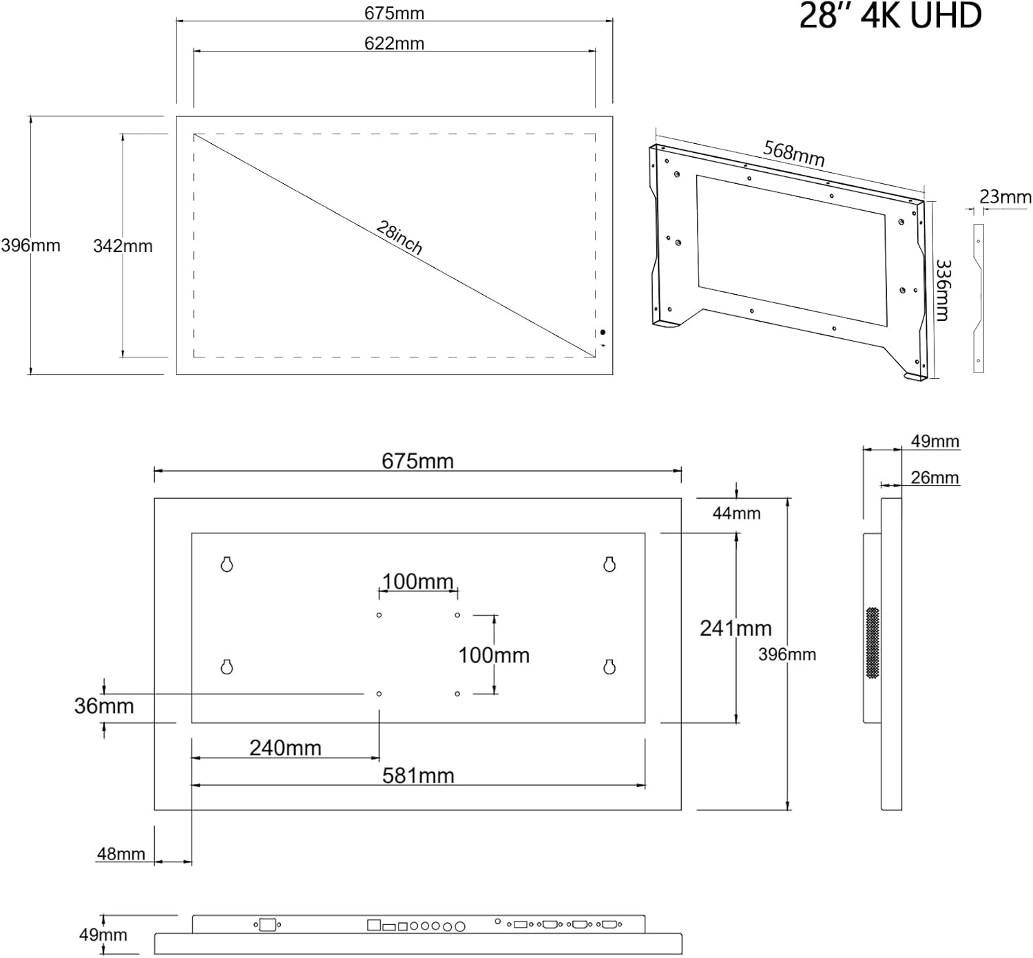 elecsung 28inch 4K UHD Smart TV for Bathroom,Mirror Panel, IP65 Waterproof,Built-in Alexa, WiFi, Bluetooth,Speakers,webOS System - Image 6