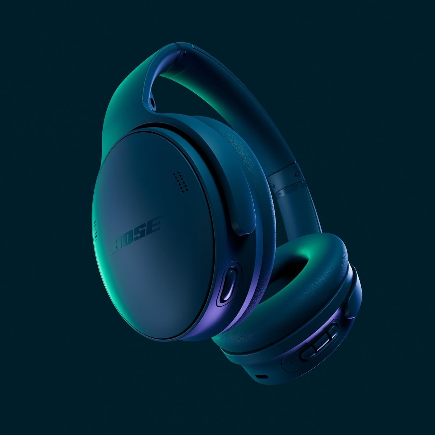 Bose QuietComfort Bluetooth Headphones, Wireless Headphones with Active Over Ear Noise Cancelling and Mic, Deep Bass, Up to 24 Hours of Playtime, Twilight Blue - Limited Edition Color - Image 2