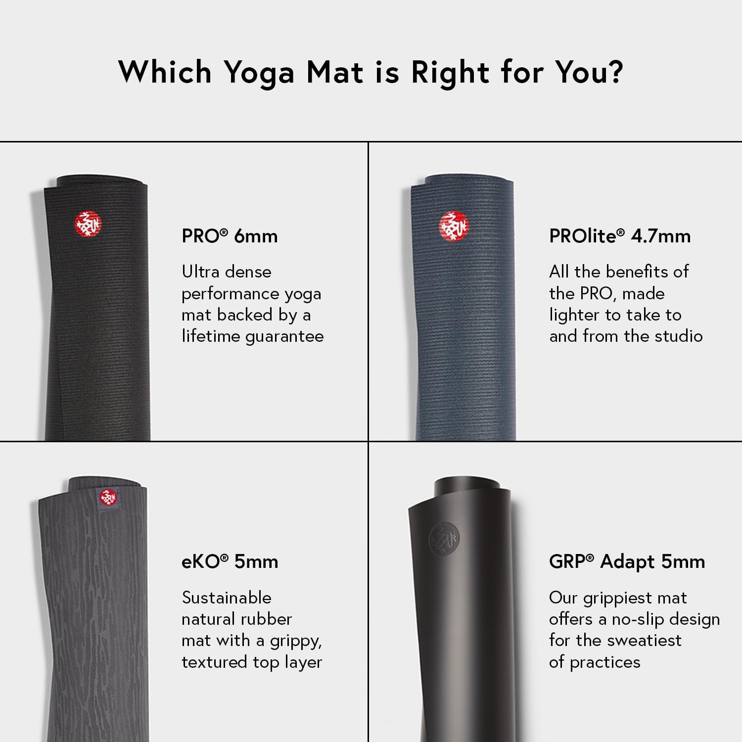 Manduka eKO SuperLite Yoga Mat - 1.5mm Natural Rubber | Foldable & Travel Friendly | Soft Textured Surface | Eco-friendly - Image 2