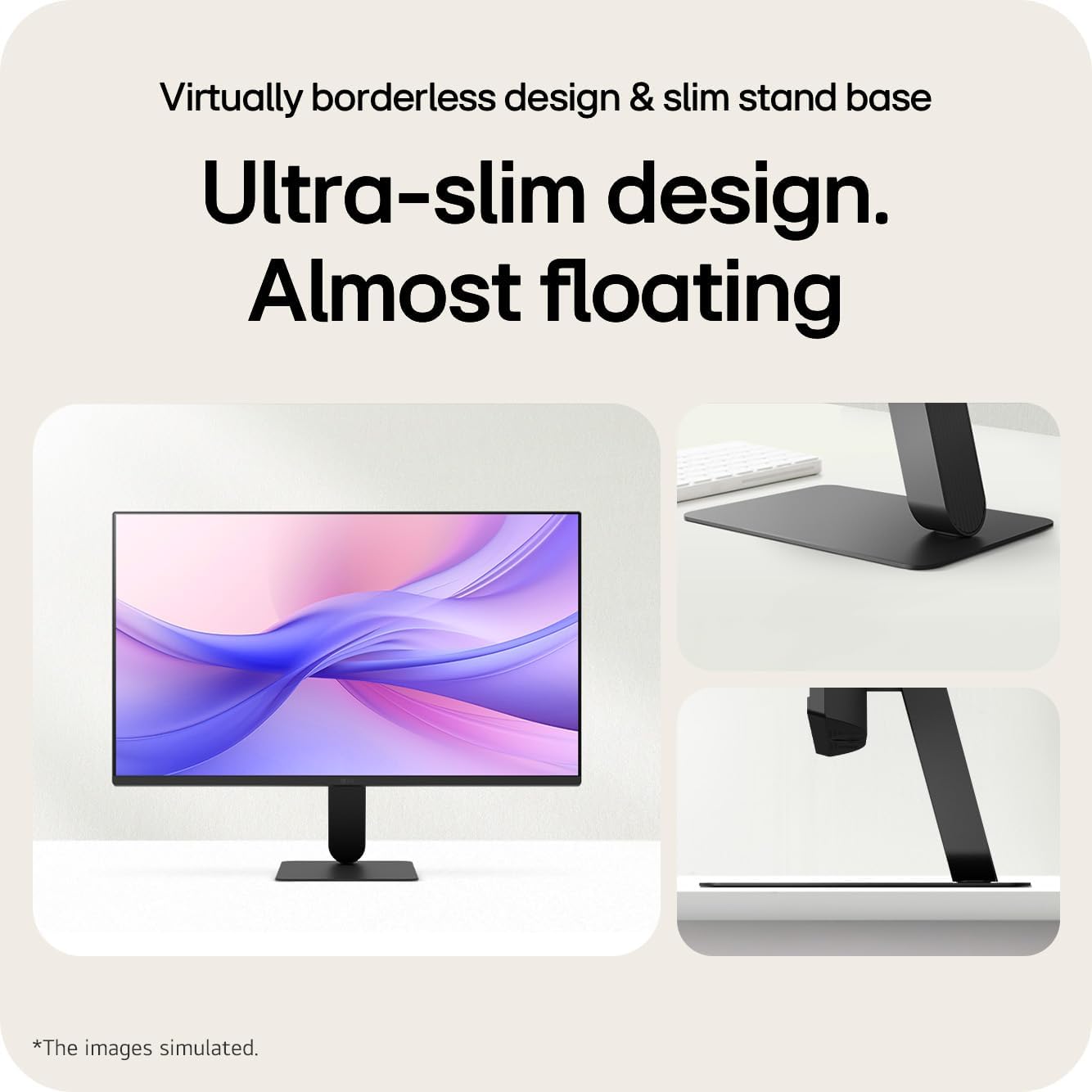 LG 24U411A-B 24-inch Full HD (1920 x 1080) IPS Computer Monitor, 120Hz, HDR10, Reader Mode, Flicker Safe, HDMI, Slim Stand Base, Black - Image 3