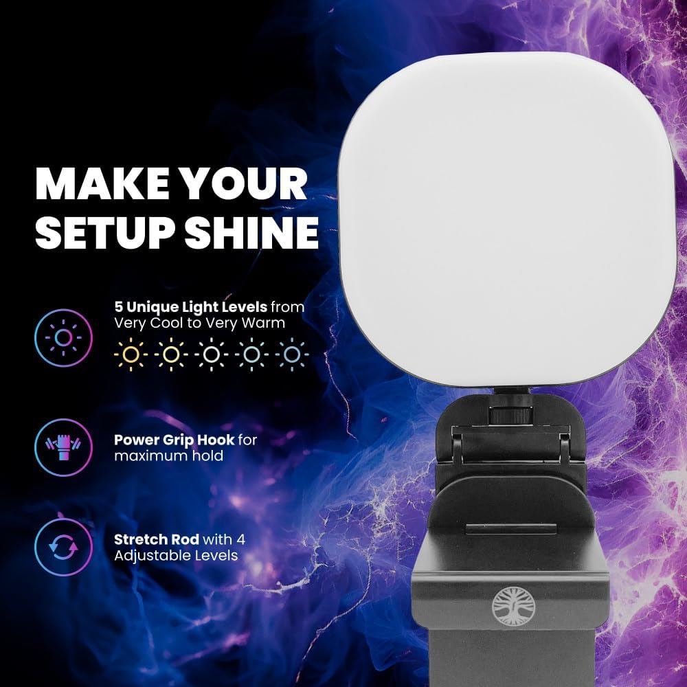 Live Video Streaming Kit, Includes 1080p 30 FPS Webcam, RGB USB Microphone, Adjustable LED Light for Twitch, YouTube, Podcast and WFH. for PC and Laptop (Not Console) - Image 6