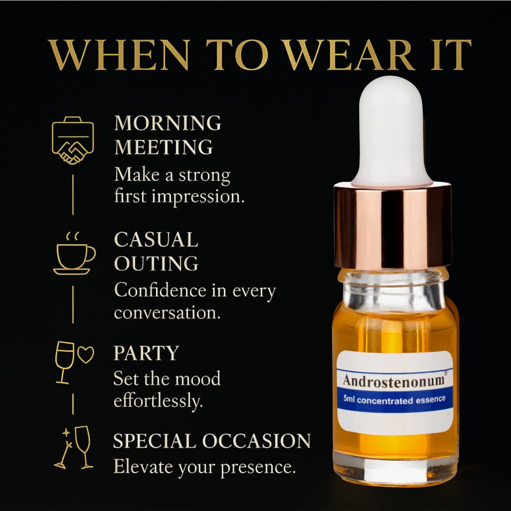 ANDROSTENONUM by Pherolec Global Male Pheromone Perfume Oil for Him Real Long-Lasting Original Best Men's Pheromones Cologne Essential Strong Spray Fragrance Essence Extra Strength Man 0.17 fl. oz - Image 7