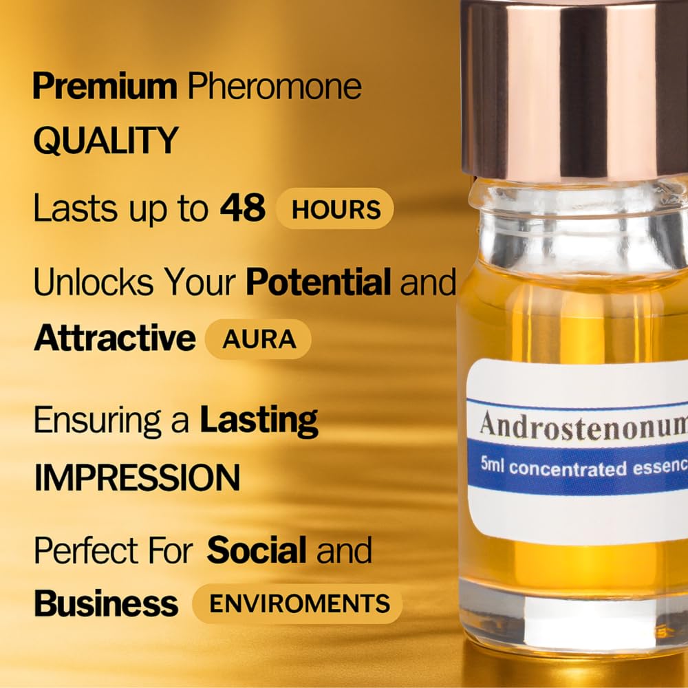 ANDROSTENONUM by Pherolec Global Male Pheromone Perfume Oil for Him Real Long-Lasting Original Best Men's Pheromones Cologne Essential Strong Spray Fragrance Essence Extra Strength Man 0.17 fl. oz - Image 4
